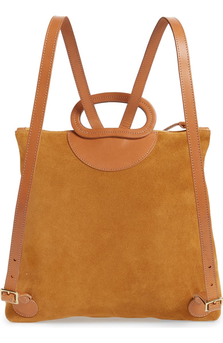 Clare V. Marcelle Suede Backpack, Alternate, color,