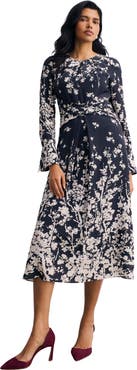 The Fold Rosaire Floral Print Dress