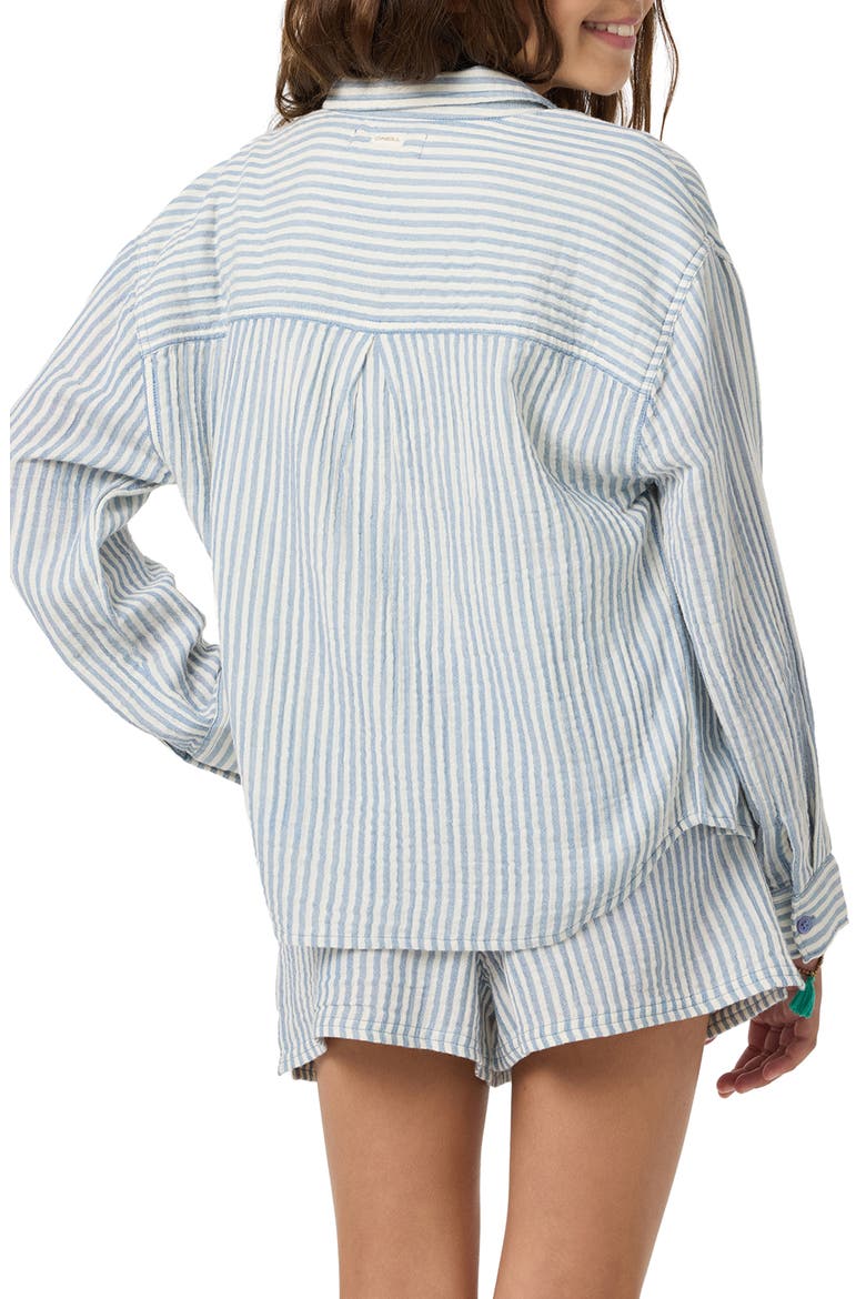 Kids' Leni Long Sleeve Stripe Shirt, Alternate, color, TOFU