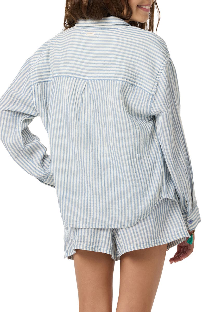 O'Neill Kids' Leni Long Sleeve Stripe Shirt, Alternate, color, 
