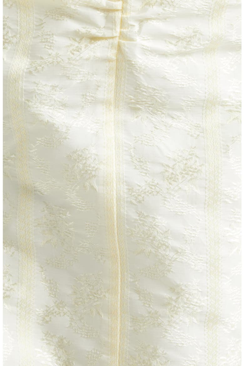 Floral Jacquard Corset Dress, Alternate, color, CREAM