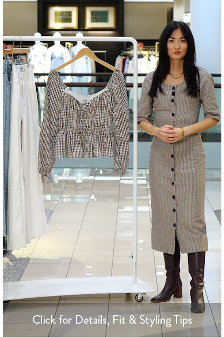 Saphia Cotton Gingham Top video