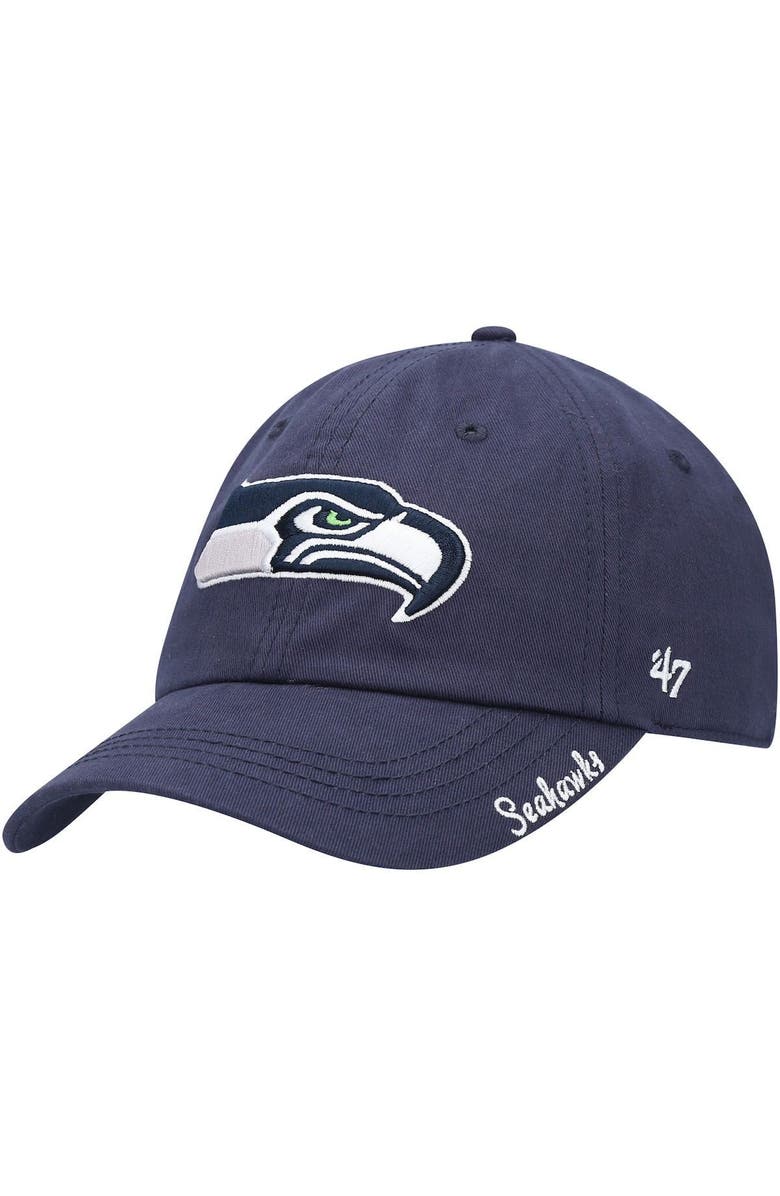 '47 Women's '47 College Navy Seattle Seahawks Miata Clean Up Primary Adjustable Hat, Main, color, Navy