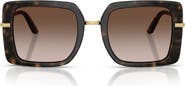 Dolce&Gabbana 52mm Gradient Square Sunglasses