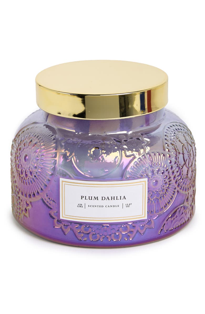 PORTOFINO CANDLES Opalescent Garden Amber & Raw Vanilla Scented Candle, Main, color, 