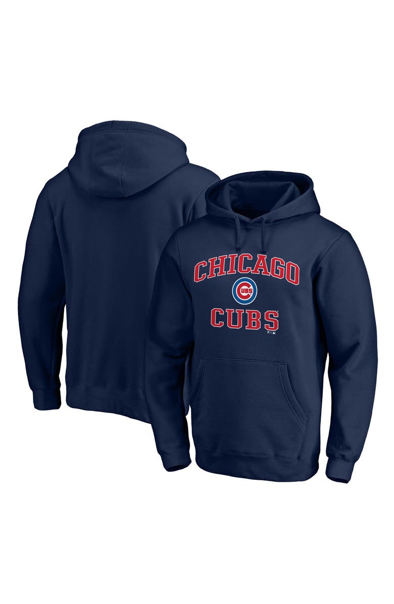 FANATICS Men's Fanatics Branded Navy Chicago Cubs Heart & Soul Pullover Hoodie, Main, color, 