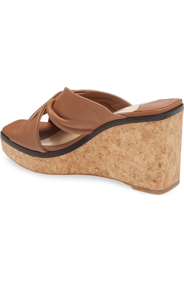 Jimmy Choo Narisa Twist Platform Wedge Sandal, Alternate, color,