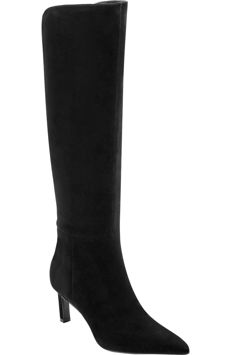 Marc Fisher LTD Esmee Pointed Toe Knee High Boot, Main, color, Black