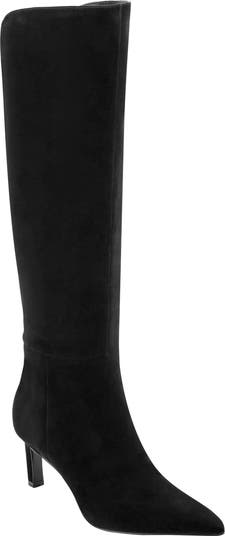 (取寄) マークフィッシャー レディース  Marc Fisher LTD women Esmee Black Suede Marc Fisher LTD Esmee Pointed Toe Knee High Boot (Women) | Nordstrom