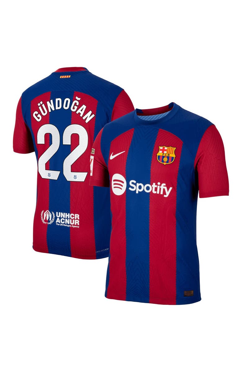 Nike Men's Nike Ilkay Gündogan Royal Barcelona 2023/24 Home Match Authentic Player Jersey, Alternate, color, 