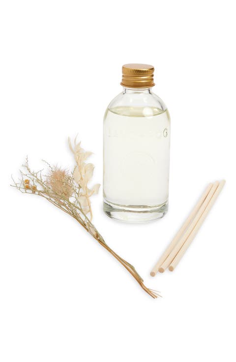 Teak Wood Floral Reed Diffuser