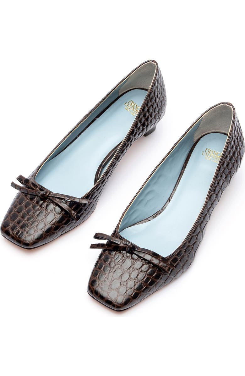 Frances Valentine Mary Croc Embossed Pump, Alternate, color,