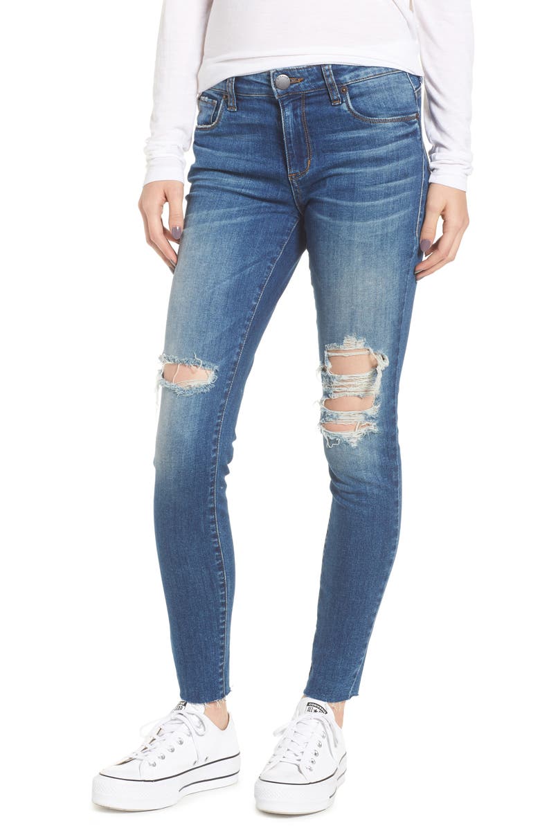 STS Blue Emma Raw Hem Ankle Skinny Jeans, Main, color, 