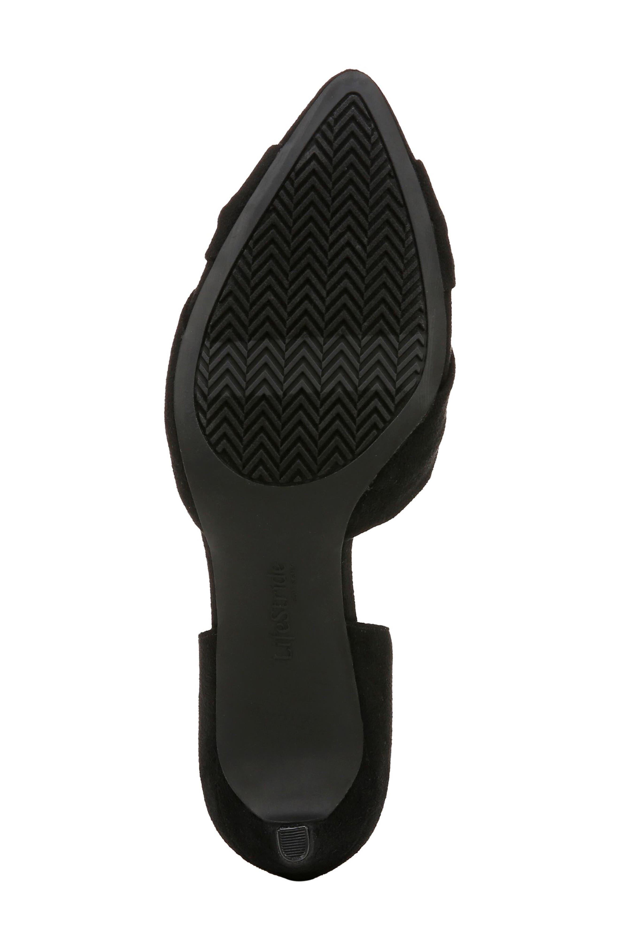 LifeStride Abby d'Orsay Pointed Toe Pump, Alternate, color, Black