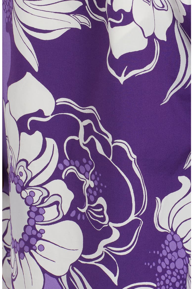 Tropical Floral Poplin Bermuda Shorts, Alternate, color, VIOLET