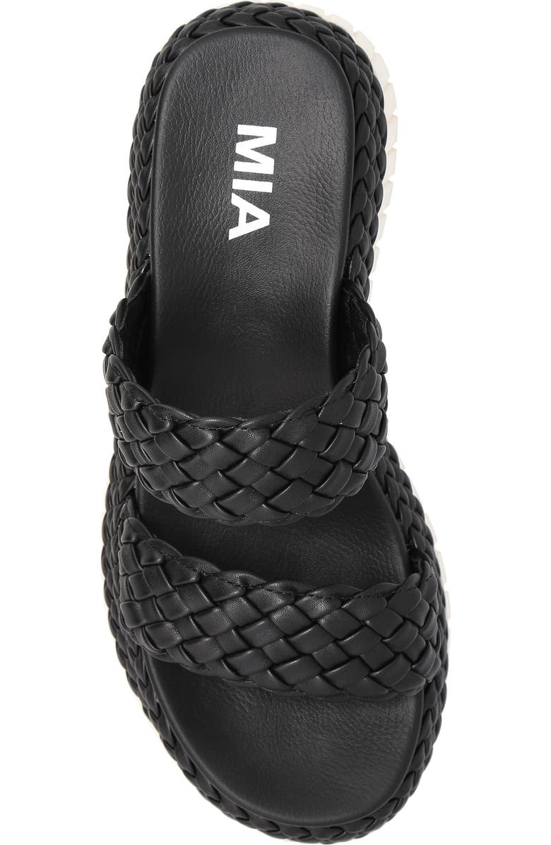 MIA Yoshi Platform Wedge Sandal, Alternate, color, Black