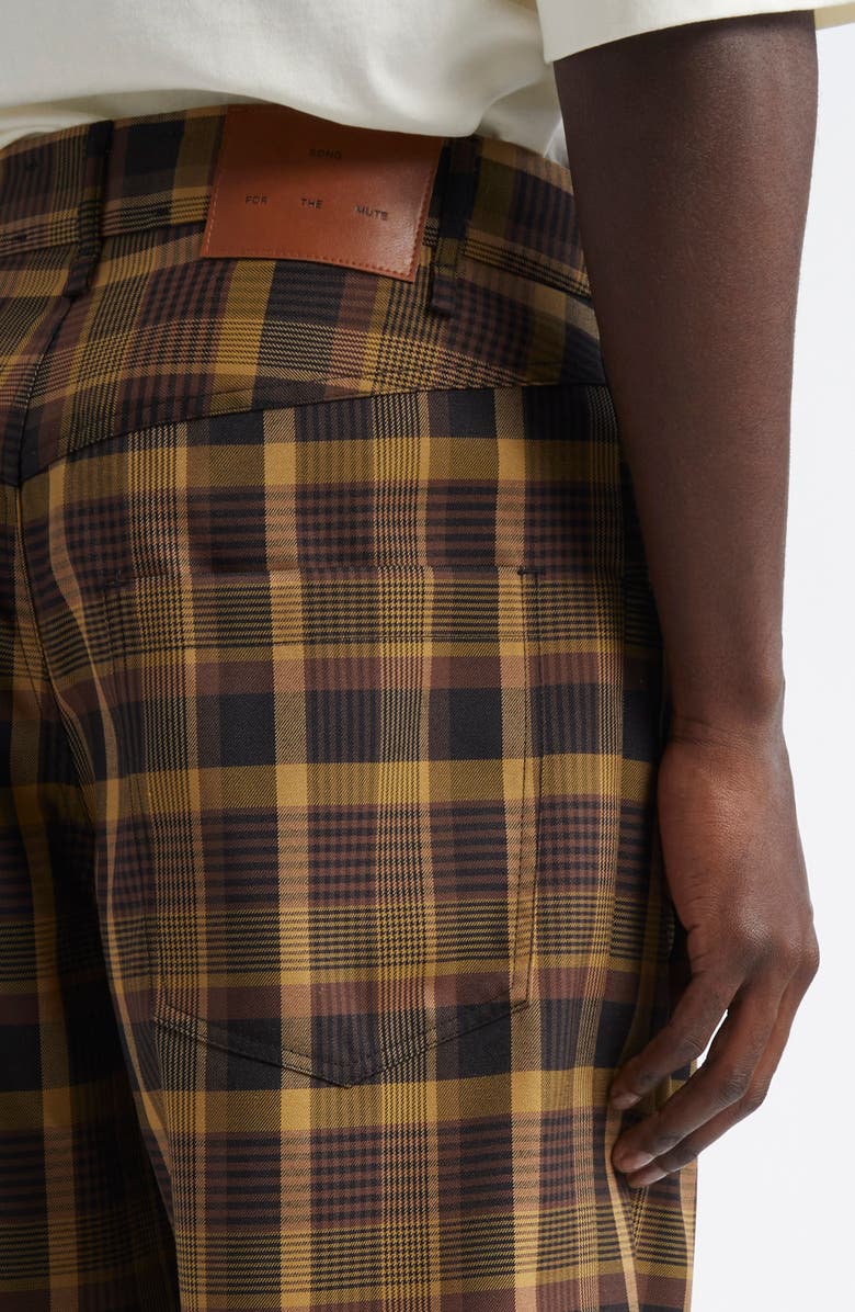 SONG FOR THE MUTE Plaid Wide Leg Pants, Alternate, color, 