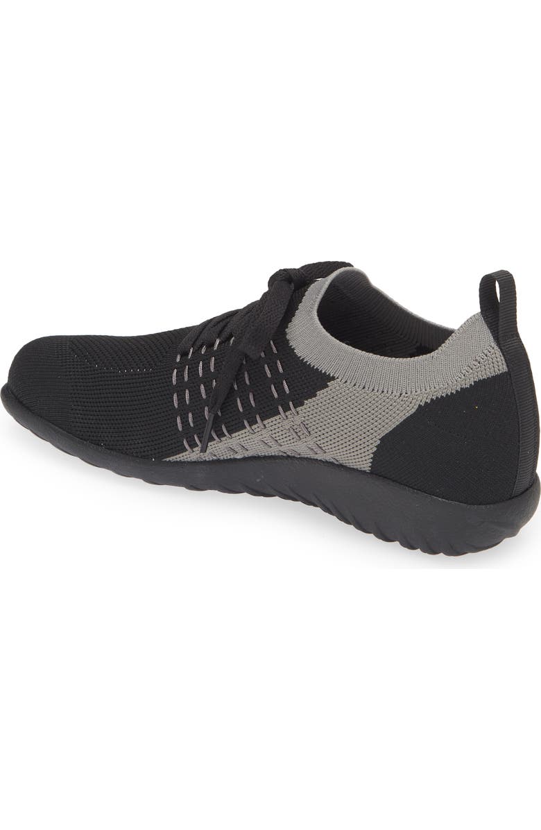Naot Tama Sneaker, Alternate, color, Black Gray Knit