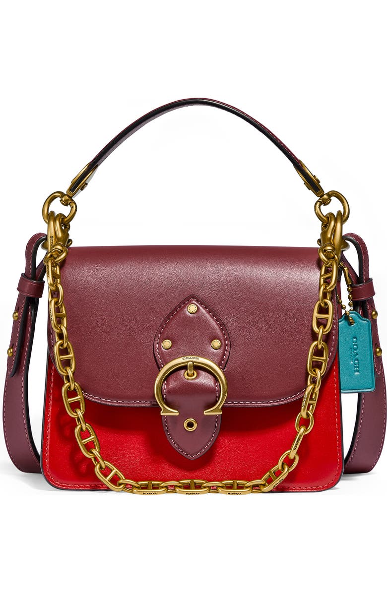 COACH Beat Signature Coated Canvas & Leather Crossbody Bag, Main, color,