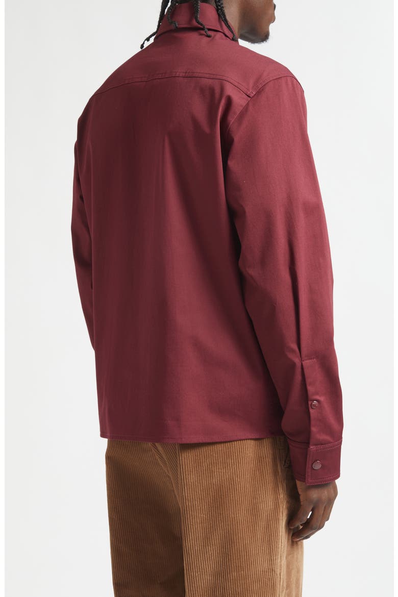 Stretch Cotton Zip Shirt, Alternate, color, PORT ROYALE