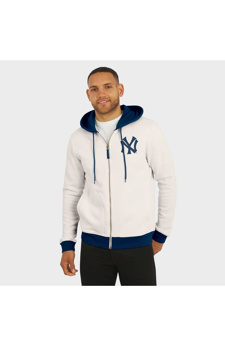Darius Rucker Collection by Fanatics Men's Darius Rucker Collection by Fanatics  Cream New York Yankees Polar Fleece Full-Zip Hoodie, Alternate, color, Cream