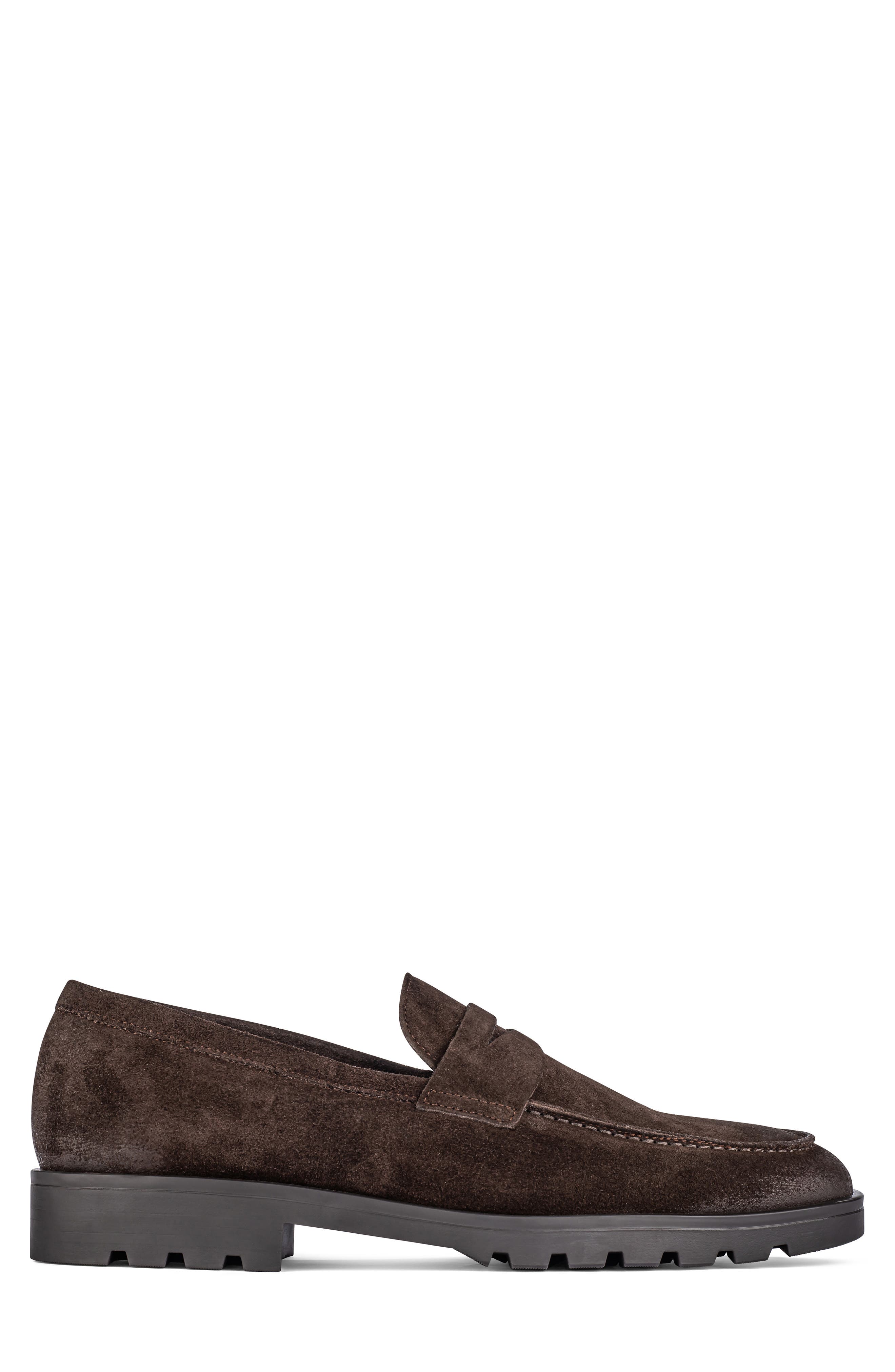 Norton Penny Loafer, Alternate, color, WAXED SUEDE MOKA