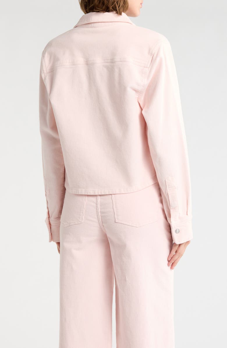 DL1961 Montauk Corduroy Crop Button-Up Shirt, Alternate, color, Powder Pink