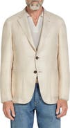 ZEGNA Shadow Plaid Cashmere & Silk Sport Coat