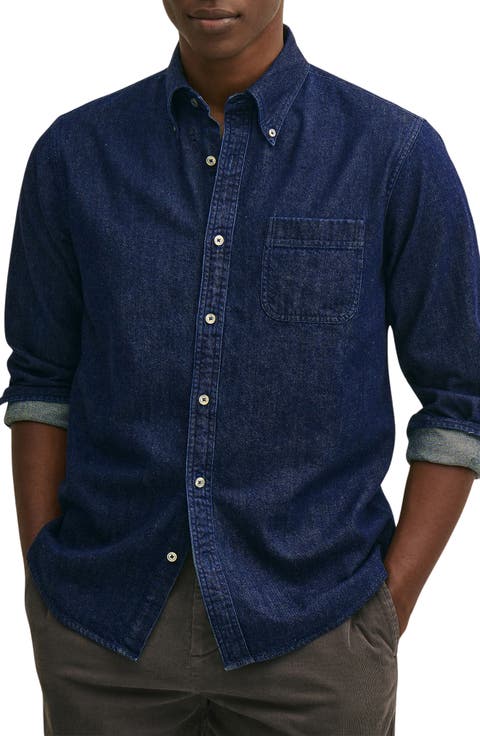 Denim Button-Down Shirt
