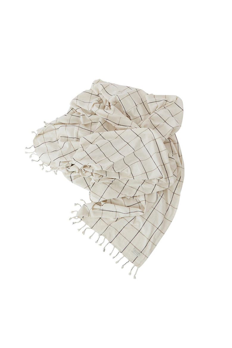 Grid Bed Cover, Main, color, Offwhite / Anthracite