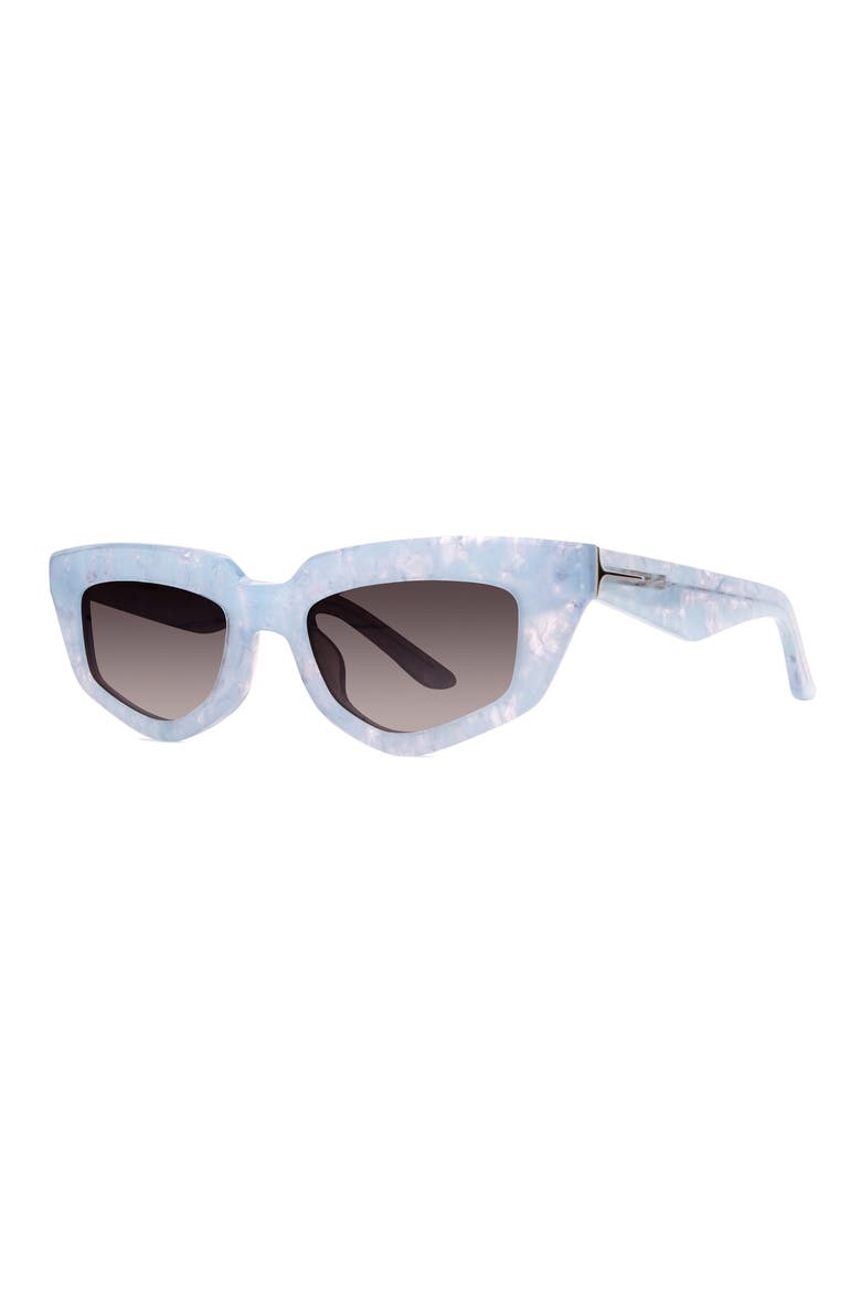 On Read 49mm Cat Eye Sunglasses, Alternate, color, BB BLUE QUARTZ / SMOKE