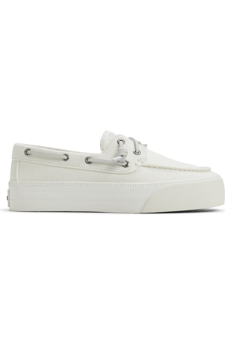Sperry Bahama Platform Boat Shoe, Alternate, color, White