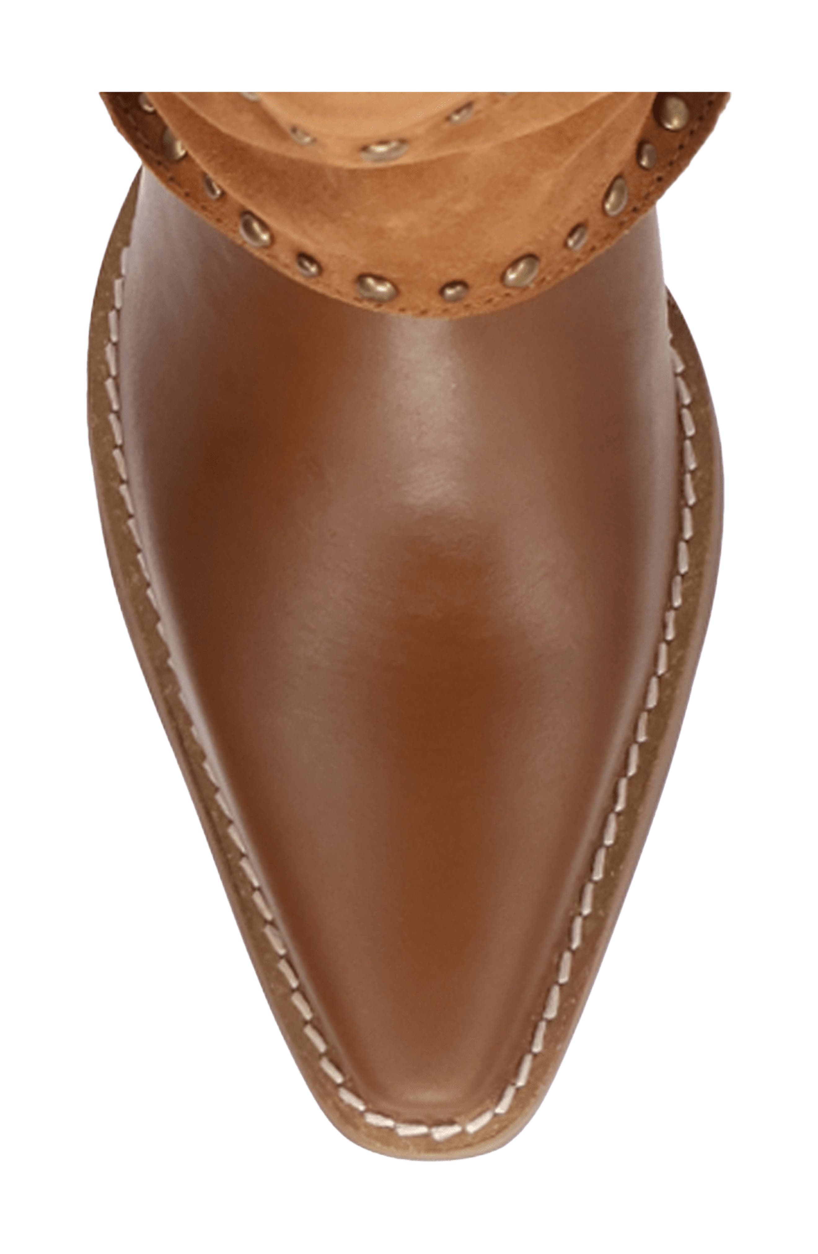 Texani Studded Knee High Boot, Alternate, color, BROWN