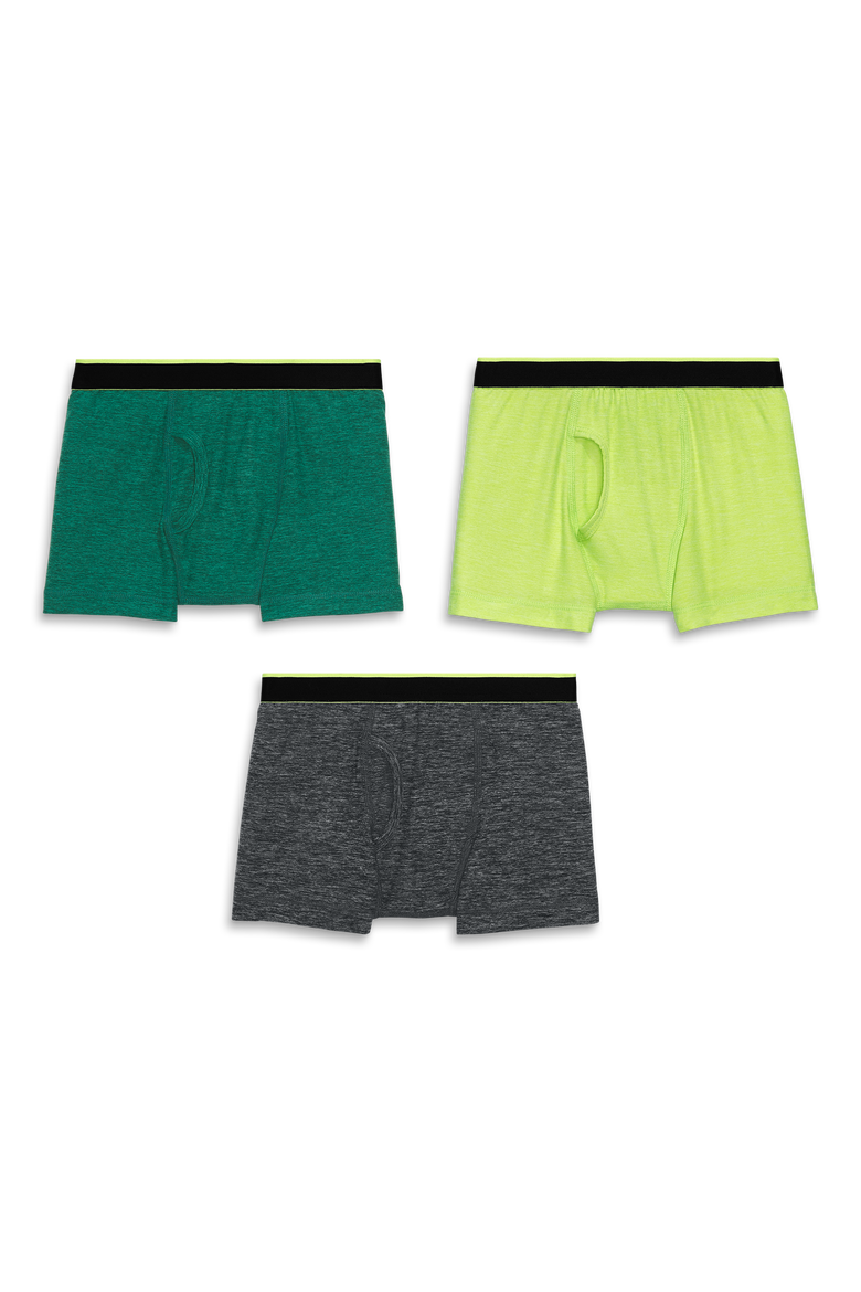 Kids Flexlite Boxer Brief 3 Pack, Main, color, Emerald Mix