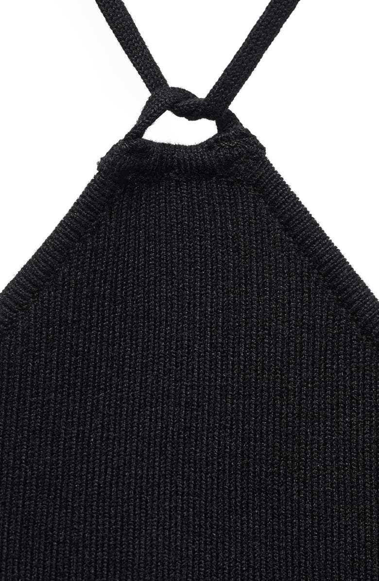 MANGO Twist Neck Knit Top, Alternate, color,