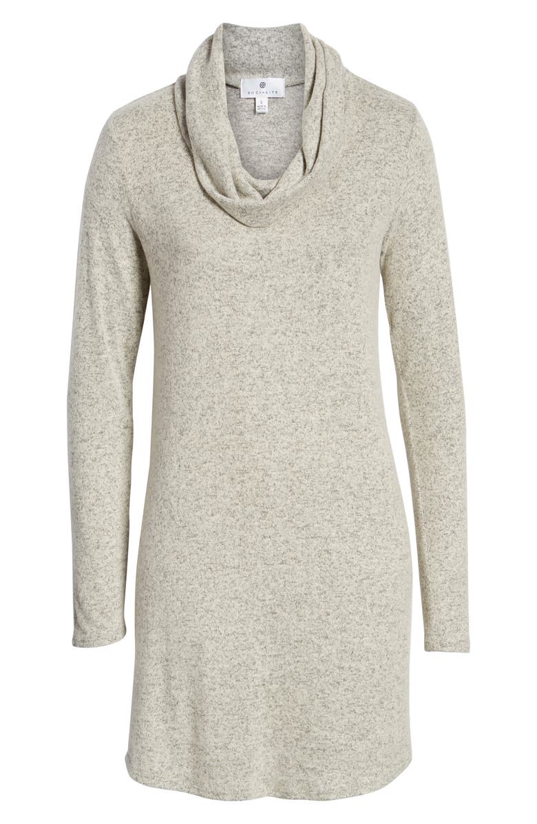 Socialite Cowl Neck Knit Dress, Alternate, color,