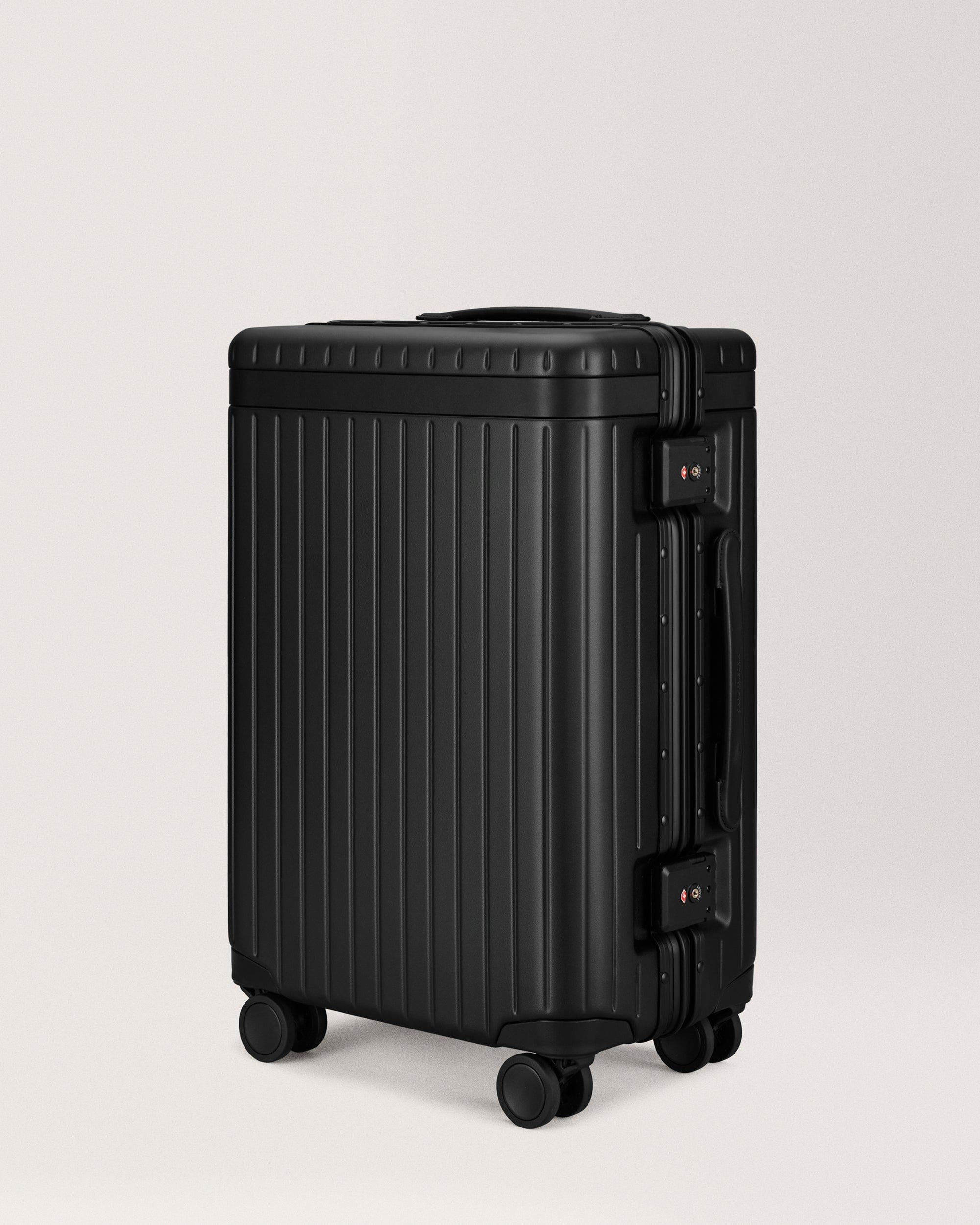 Carl Friedrik The Carry-on Suitcase, Alternate, color, Black / Black