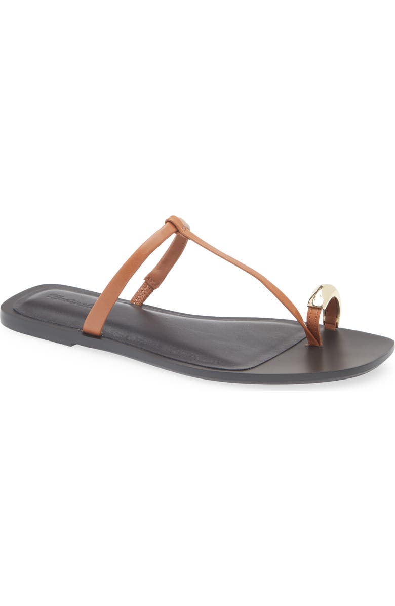 Madewell Toe Loop Sandal, Main, color, Burnt Sienna