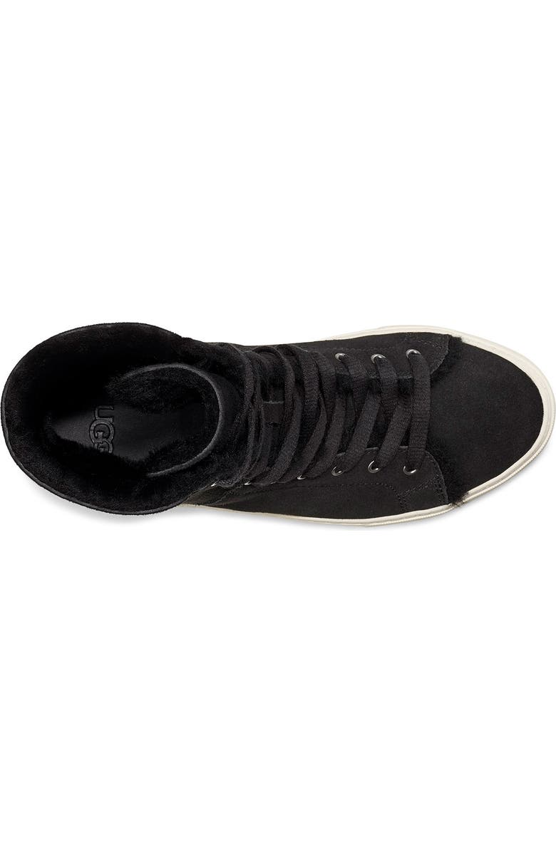 UGG<sup>®</sup> Beven Genuine Shearling High Top Sneaker, Alternate, color,