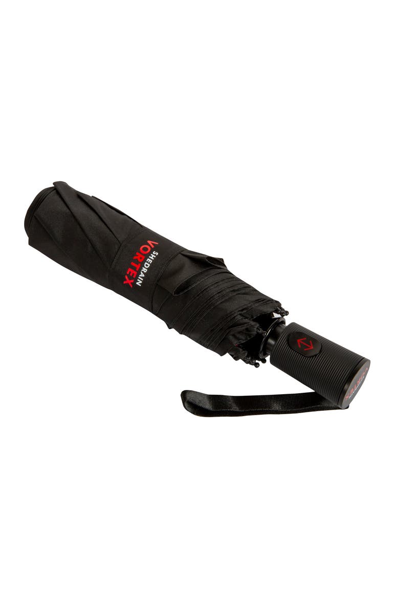 Vortex Windproof Umbrella, Alternate, color, BLACK