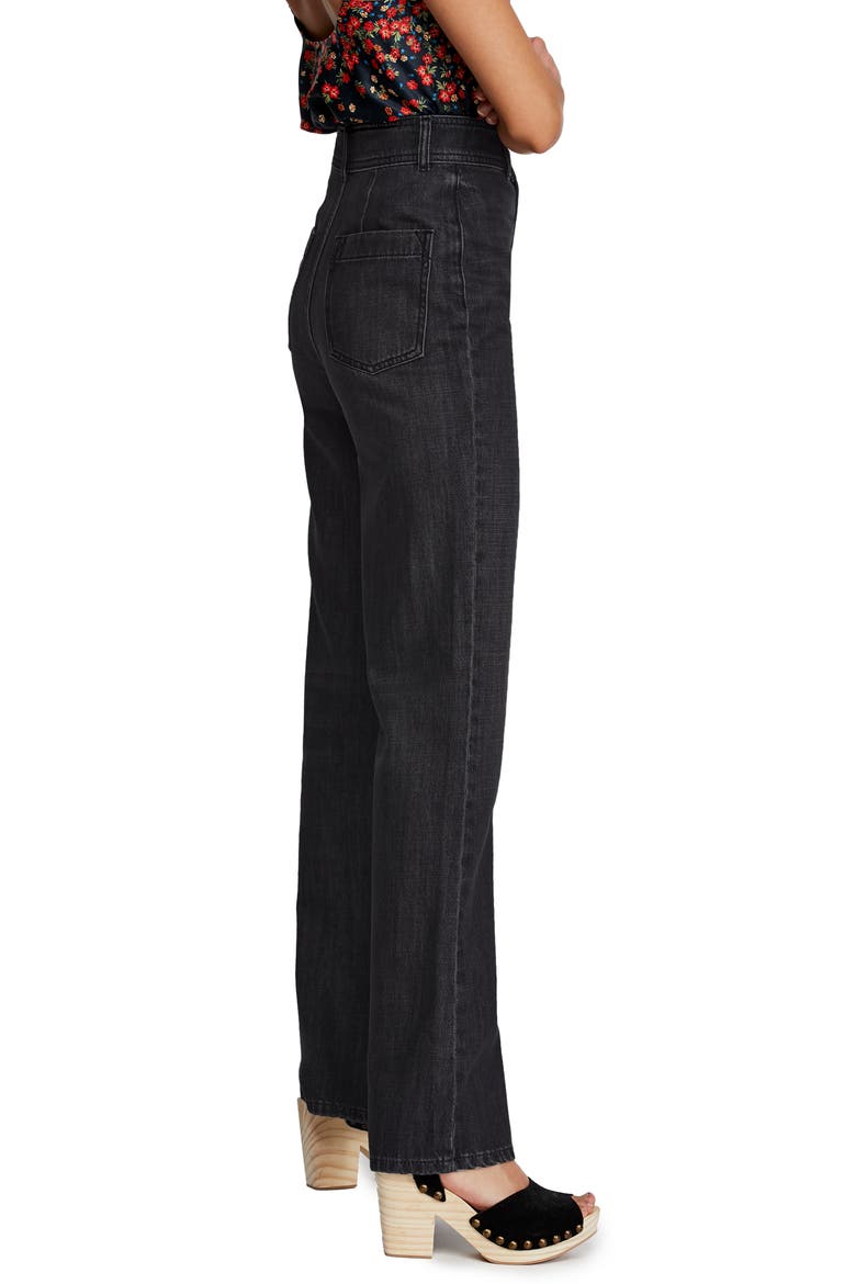 Mindy Flare Jeans, Alternate, color, BLACK