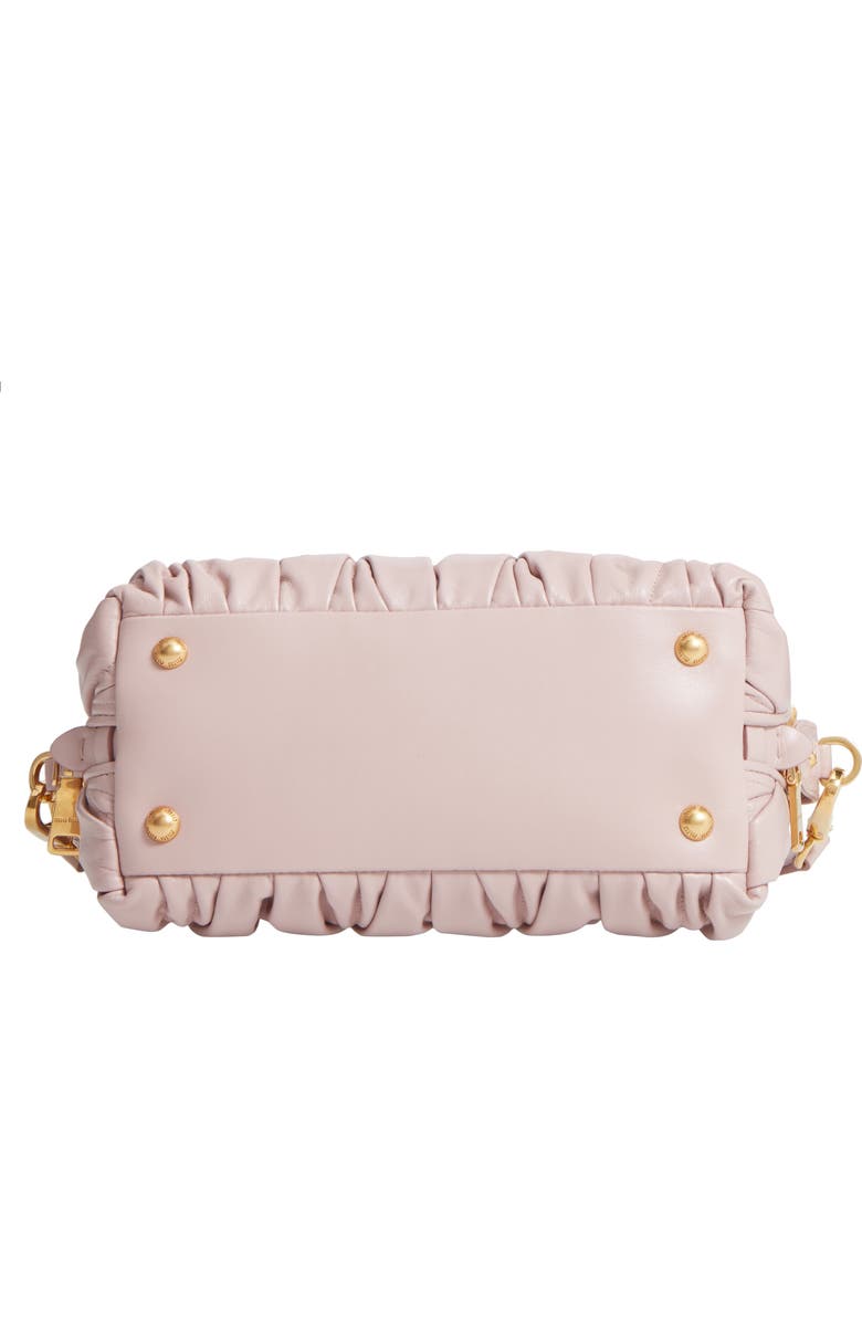 Miu Miu Small Matelassé Nappa Leather Satchel, Alternate, color,