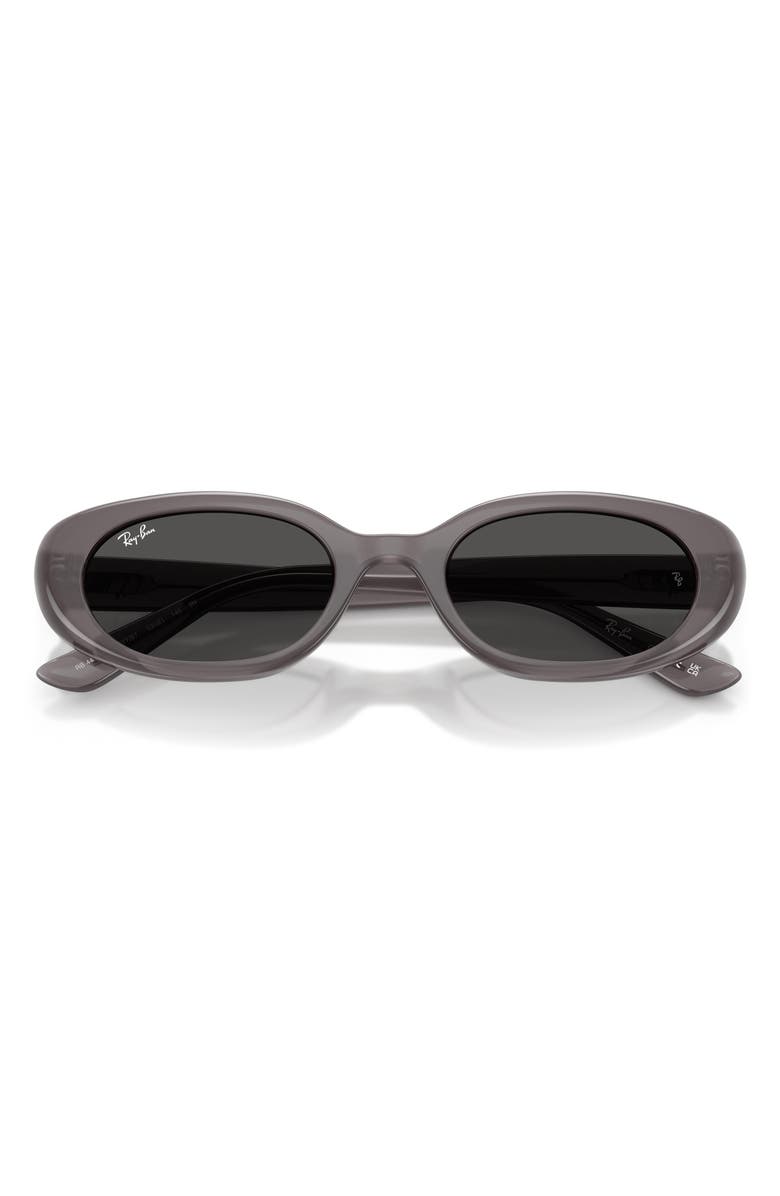 Ray-Ban 53mm Pillow Sunglasses, Alternate, color, Transparent Dark Grey
