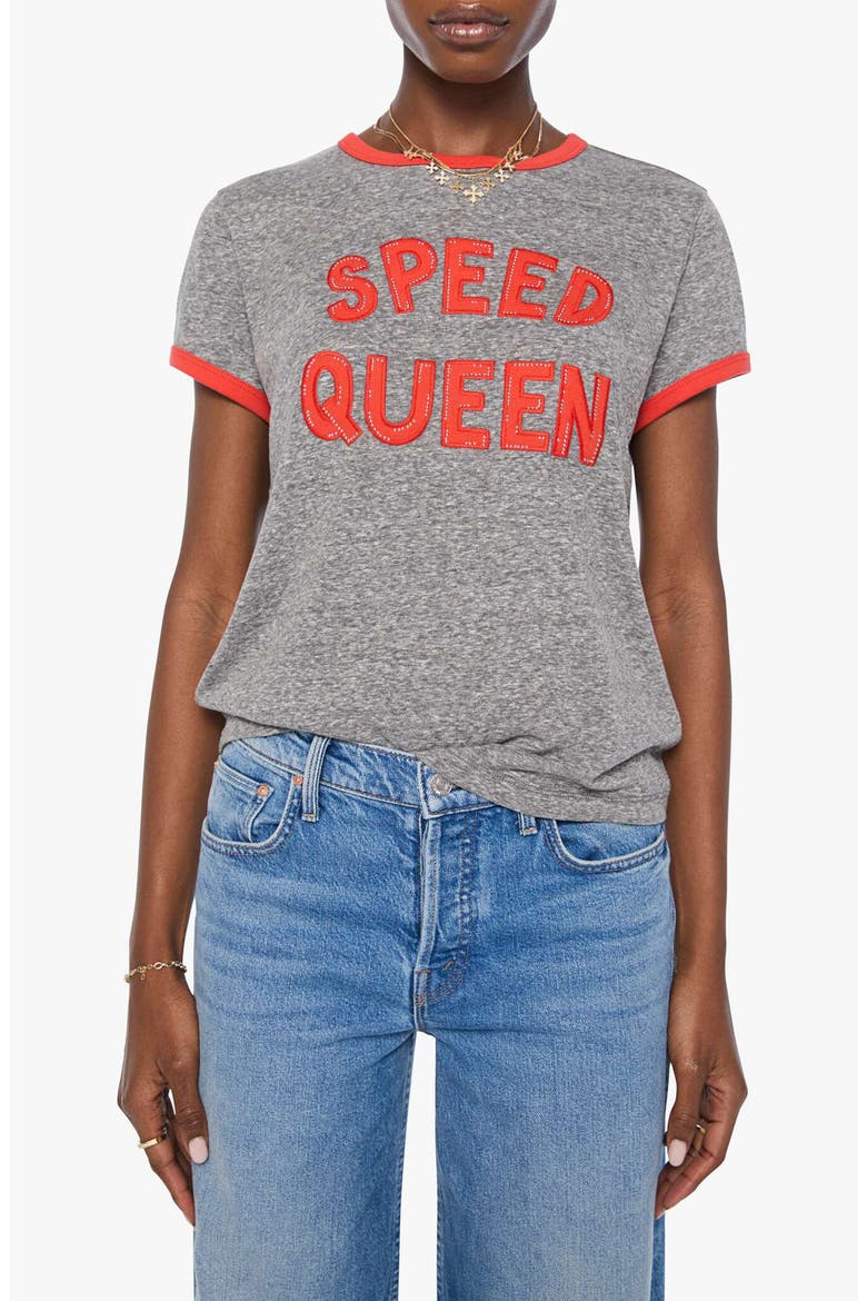 The Boxy Goodie Goodie Graphic Ringer T-Shirt, Main, color, SPEED QUEEN