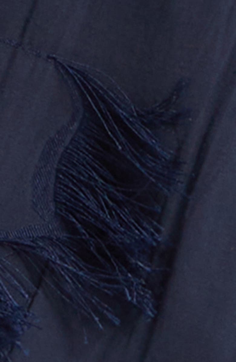 Jason Wu Collection Fil Coupé Midi Skirt, Alternate, color, Ultra Navy