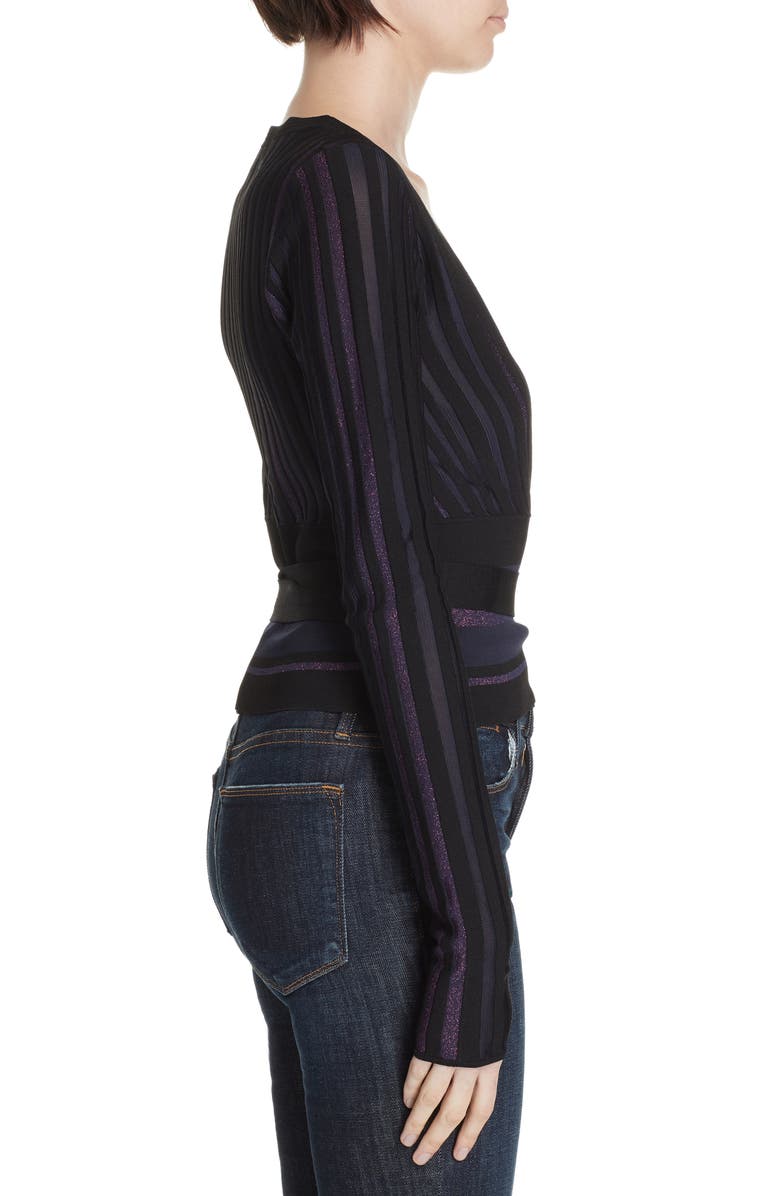 DVF Laren Wrap Sweater, Alternate, color, 