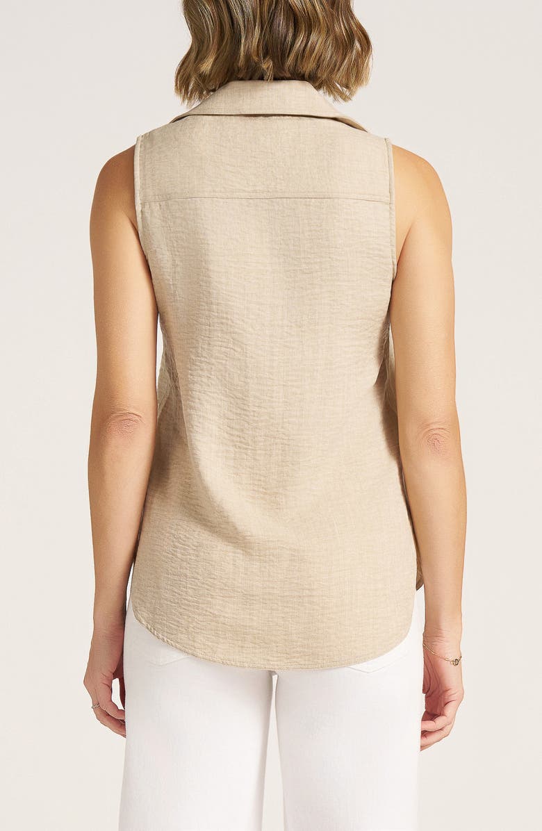 matty m. Euclid Sleeveless Button-Up Shirt, Alternate, color, 