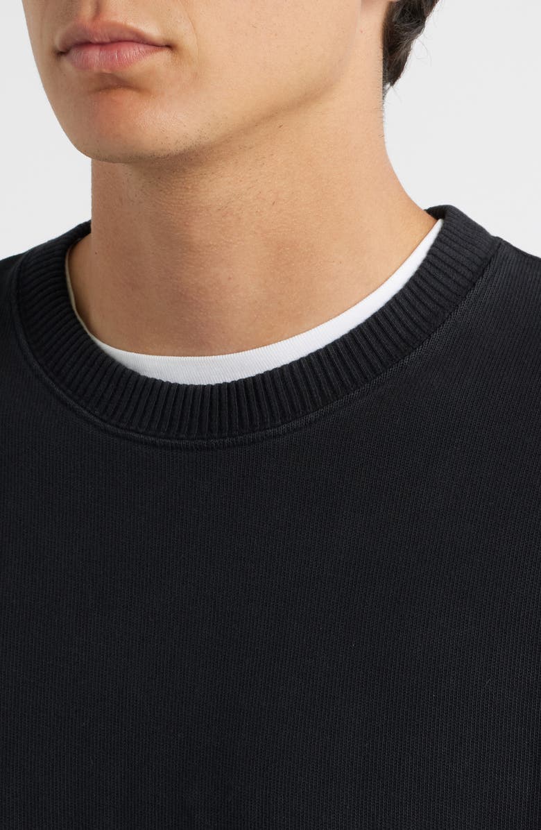 ALEX CRANE Caza Rib Organic Cotton Sweatshirt, Alternate, color, Night