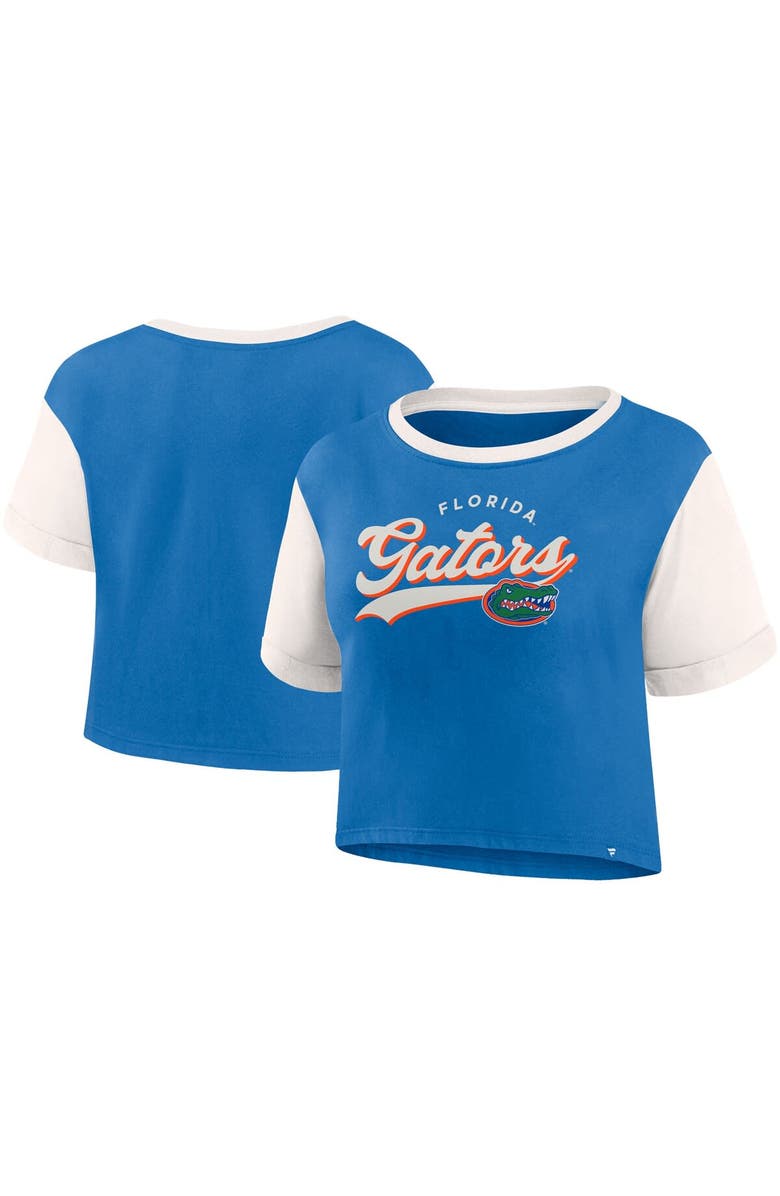 FANATICS Women's Fanatics Branded Royal Florida Gators Color-Block Script Tail T-Shirt, Alternate, color, Royal