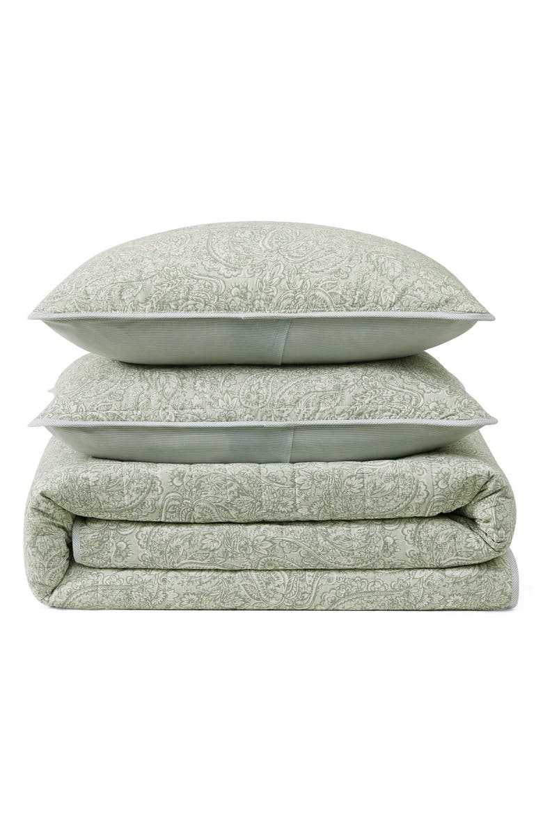 Tommy Bahama Caicos Isle Cotton Quilt & Sham Set, Main, color, Green